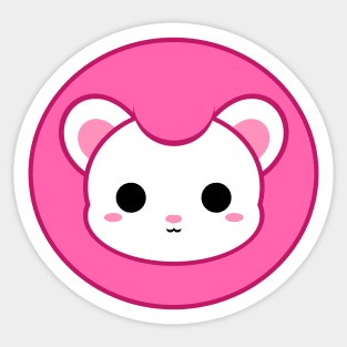 Cute Pink Lion Sticker